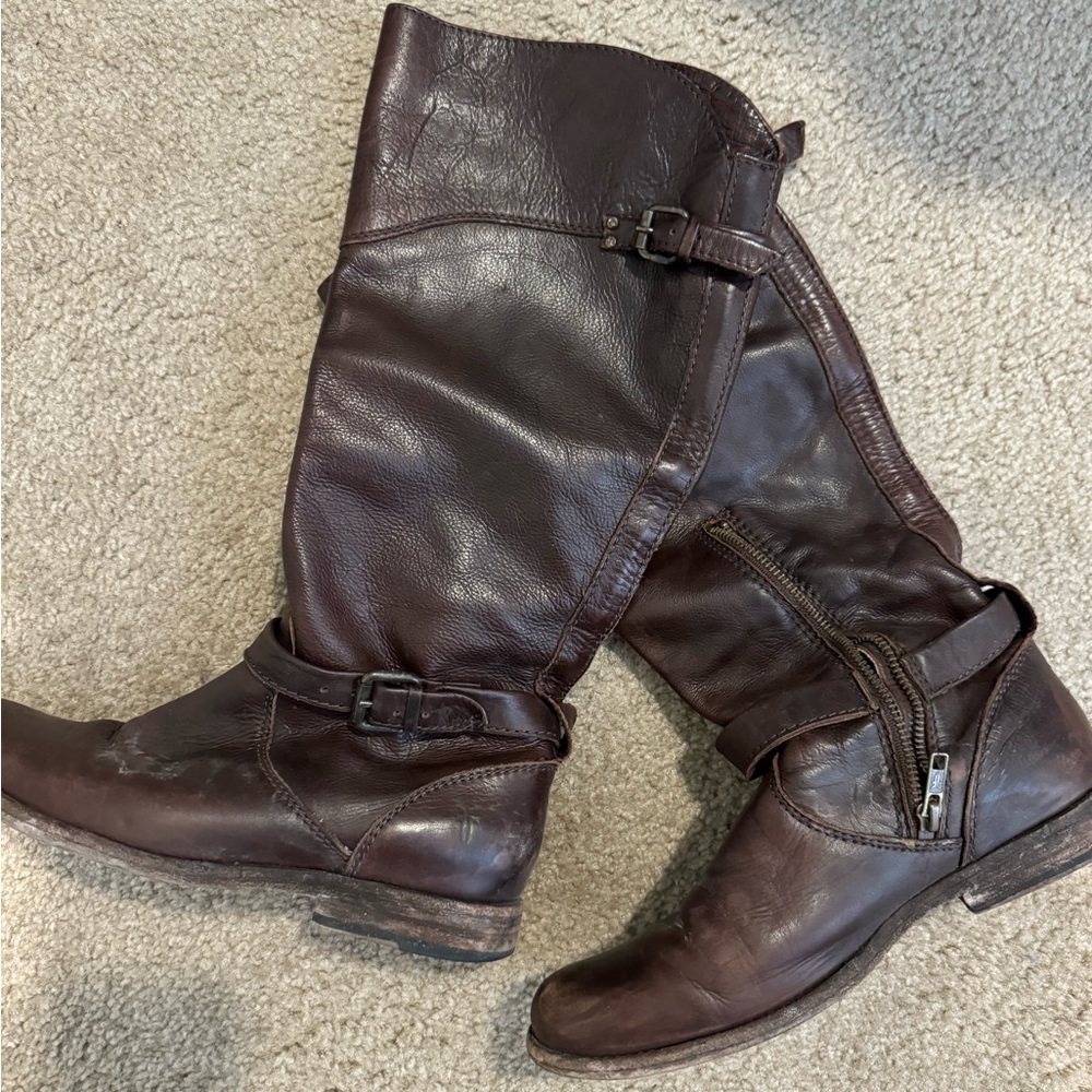 Frye Brown Leather Riding Boots